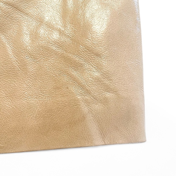 NWT 2nd Day Cecilia Beige Patent Leather High Rise Pencil Mini Skirt 2 - Picture 13 of 13